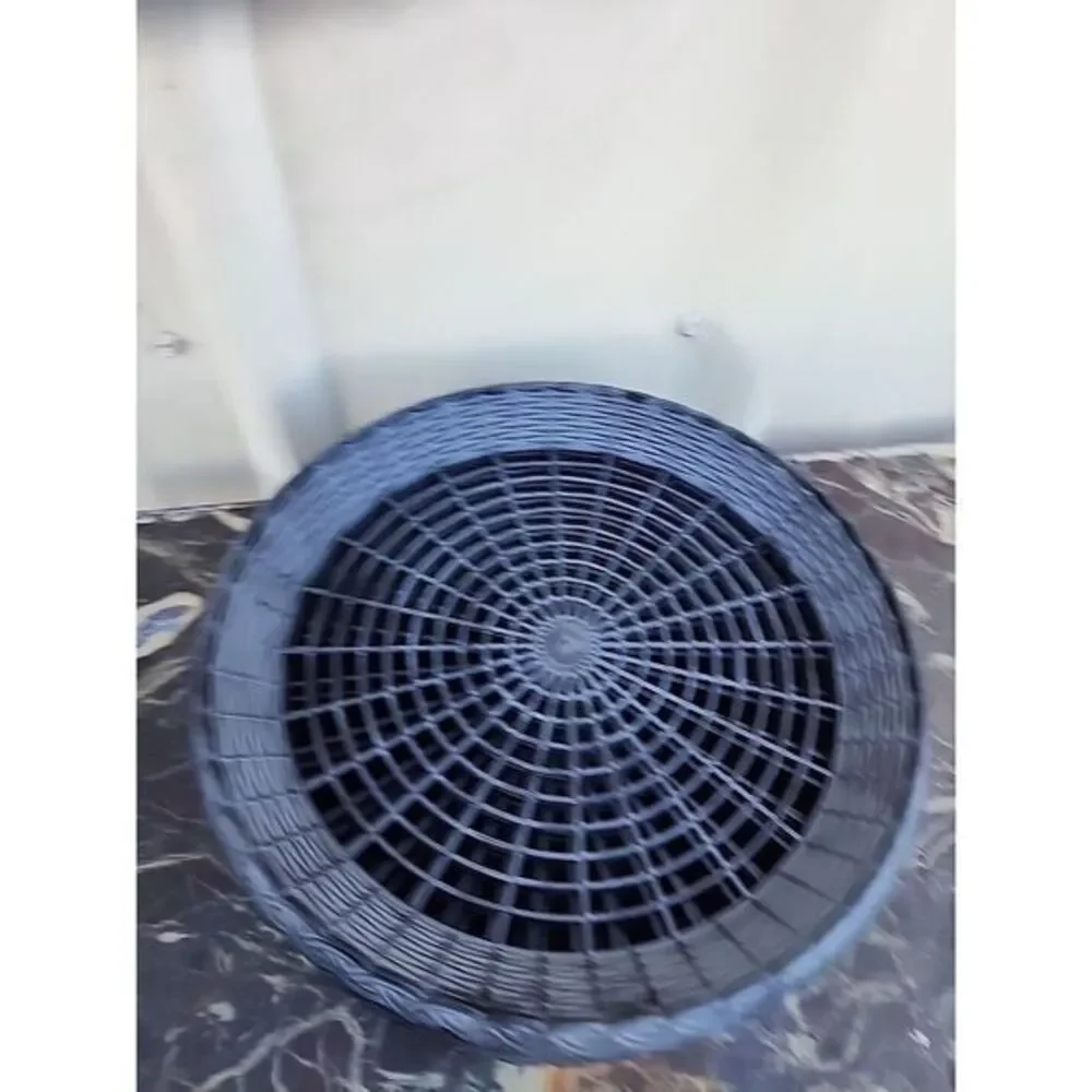 Reusable Plastic Paper Plate Holders Heavy Duty Woven Paper Plate Holder (Black)